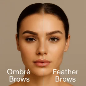 Ombre Brows vs Feather Brows