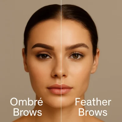 Ombre Brows vs Feather Brows
