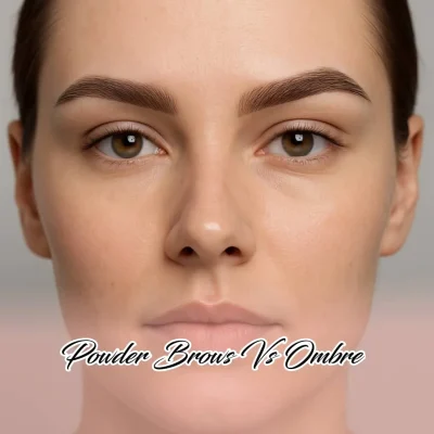 powder brows vs ombre