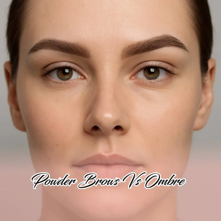 powder brows vs ombre