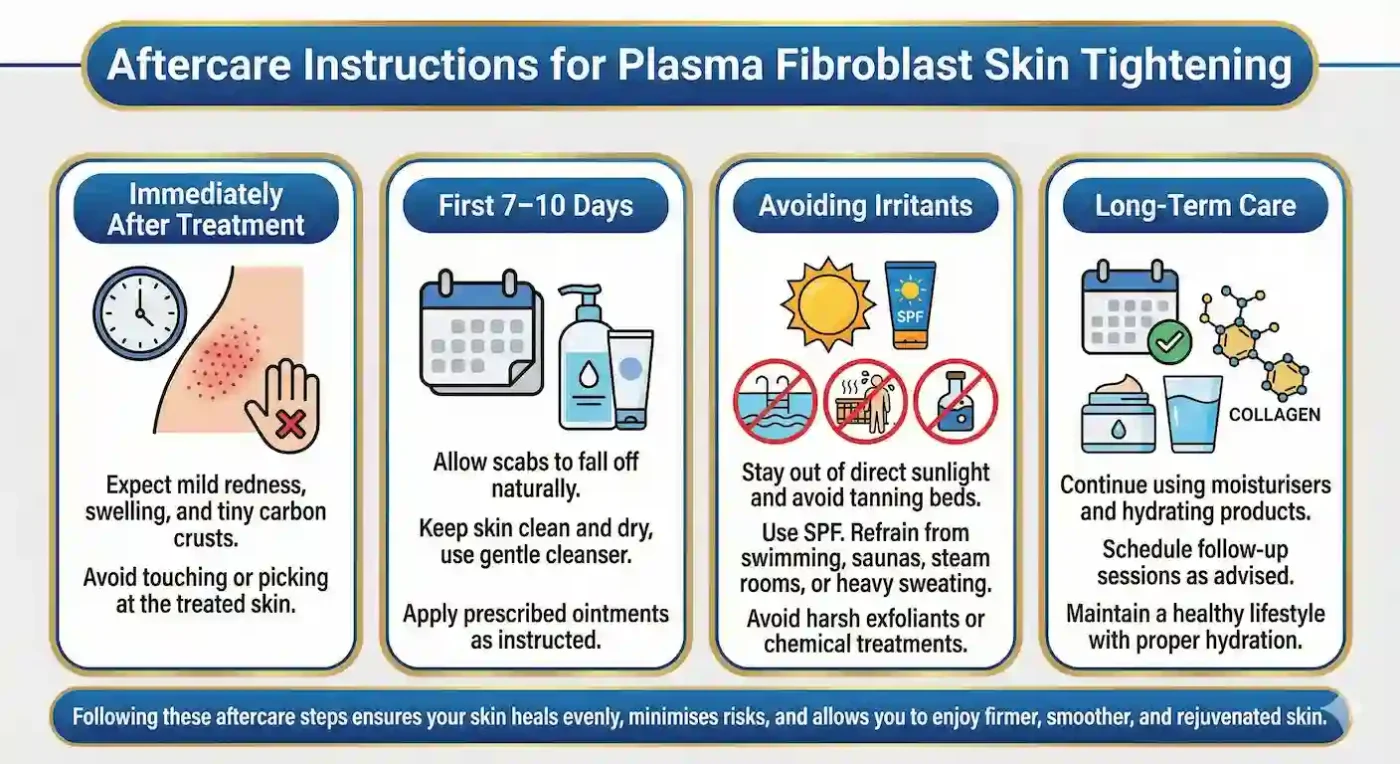 Aftercare Instructions for Plasma Fibroblast Skin Tightening